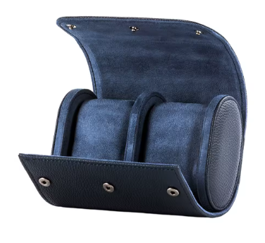 Leather Watch Roll - 2 Piece