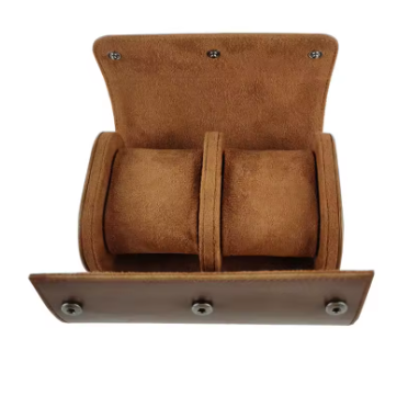 Leather Watch Roll - 2 Piece